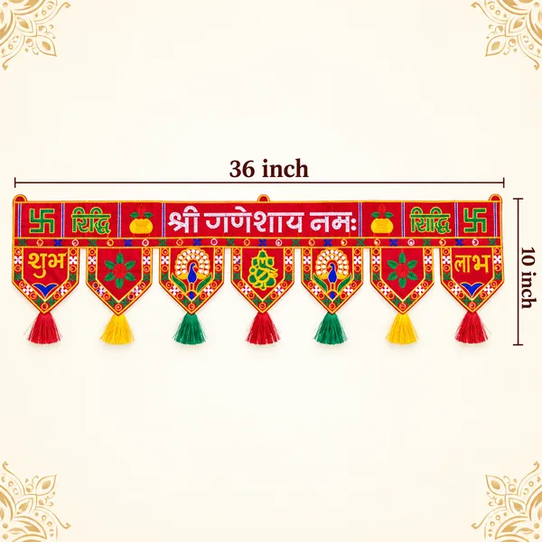 Rahodu_Handmade_Shree_Ganeshay_Namah_Shubh_Labh_Door_Toran_|_Multicolor_Embroidered_Main_Door_Hanging_|_Traditional_Festival_Home_Decoration_|_36_x_14_Inch