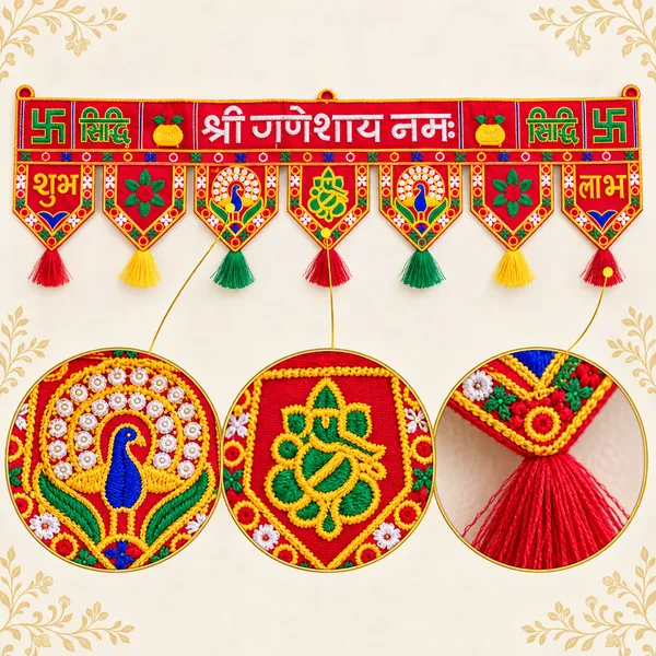Rahodu_Handmade_Shree_Ganeshay_Namah_Shubh_Labh_Door_Toran_|_Multicolor_Embroidered_Main_Door_Hanging_|_Traditional_Festival_Home_Decoration_|_36_x_14_Inch