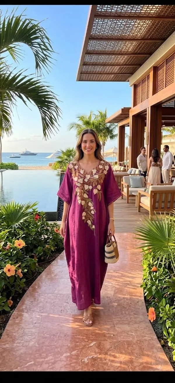 Purple_Cotton_Crush_Relaxed_Fit_Floral_Embroidered_Kashmiri_Kaftan_For_Women