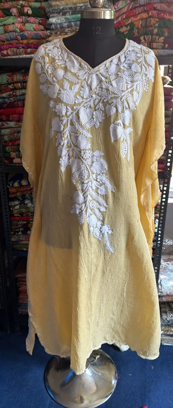 Yellow_Cotton_Crush_Relaxed_Fit_Floral_Embroidered_Kurta_For_Women