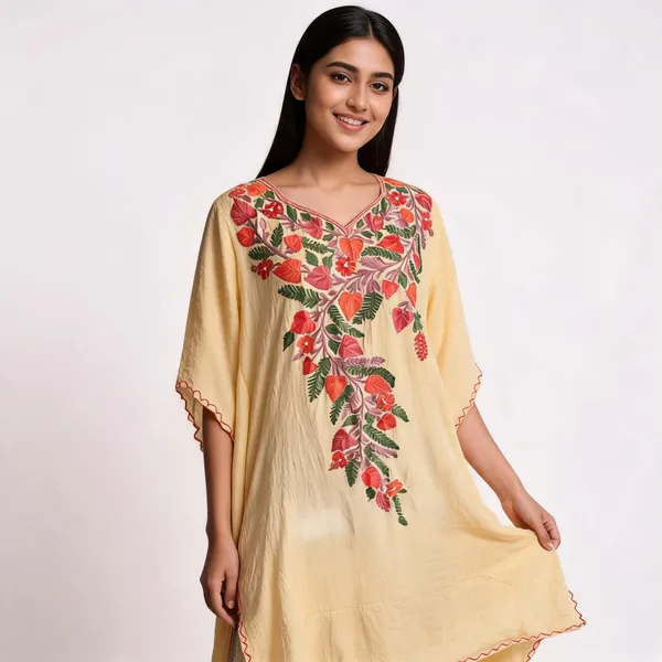 Yellow_Cotton_Crush_Straight_Floral_Embroidered_Kurta_For_Women