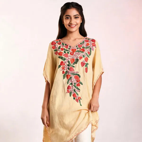 Yellow_Cotton_Crush_Straight_Floral_Embroidered_Kurta_For_Women