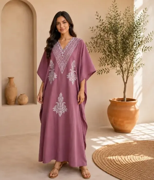 Mauve_Cotton_Relaxed_Fit_Embroidered_Kaftan_For_Women