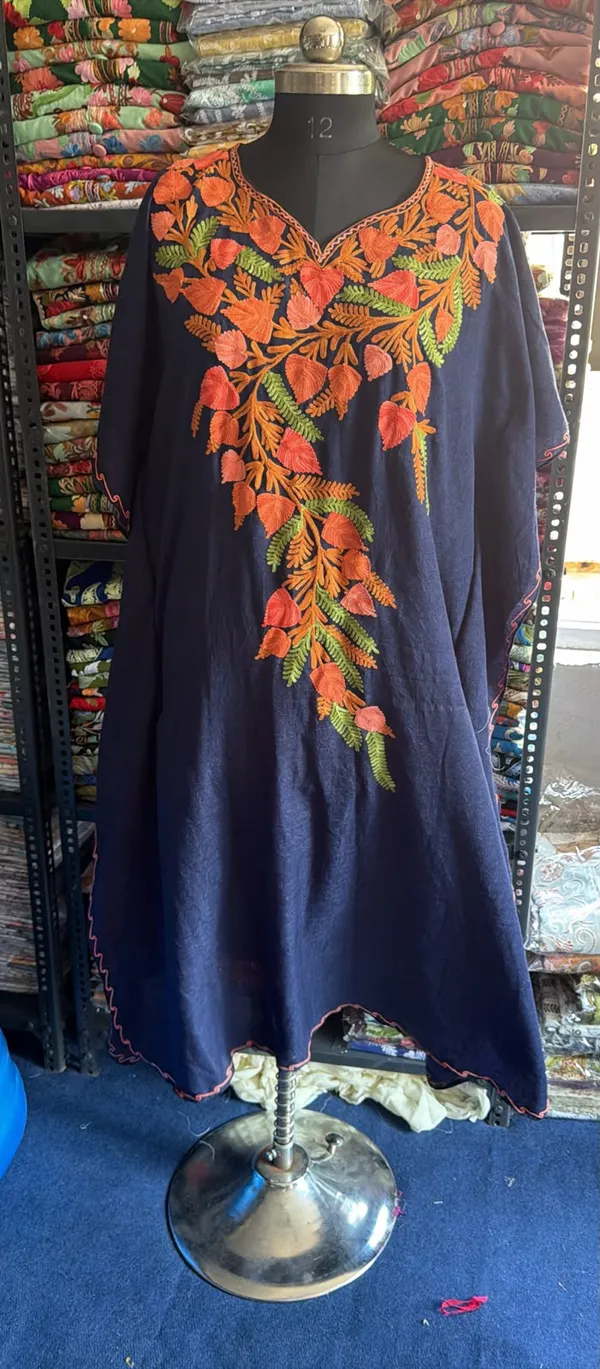 Navy_Blue_Cotton_Crush_A-Line_Floral_Embroidered_Kurti_For_Women