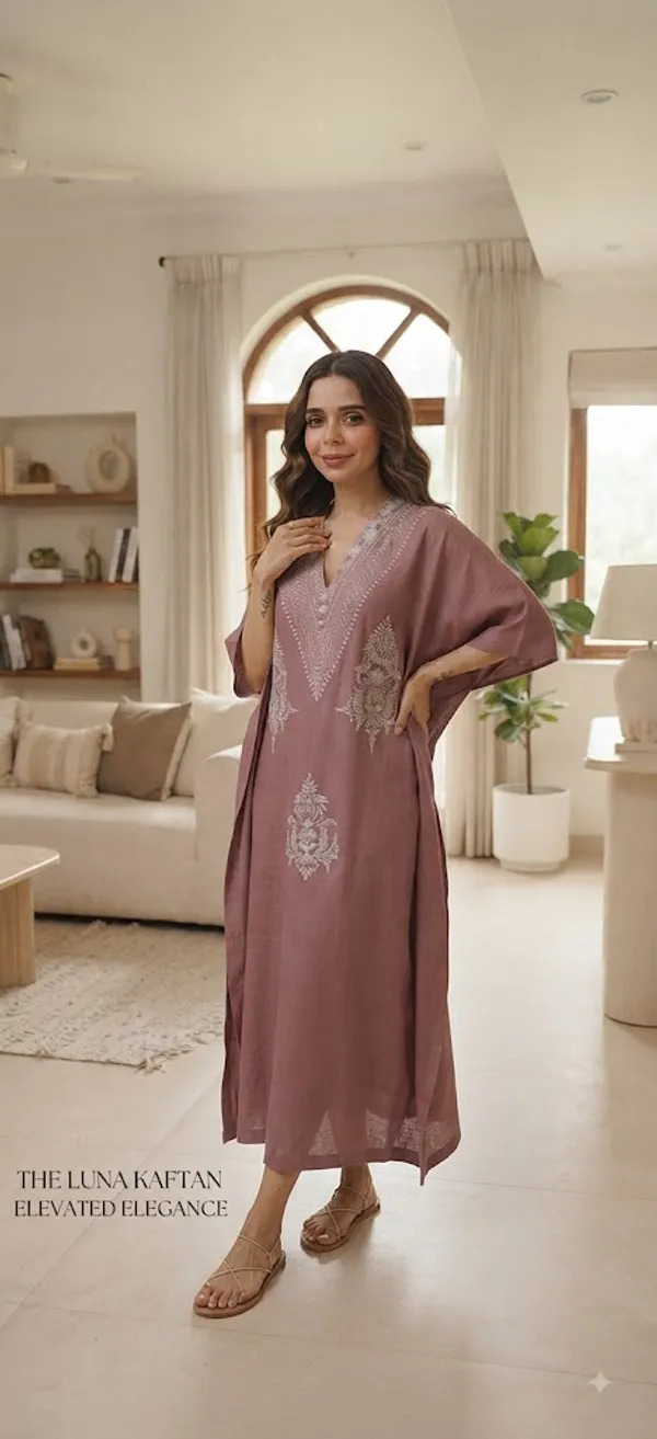 Mauve_Cotton_Relaxed_Fit_Embroidered_Kashmiri_Kaftan_For_Women