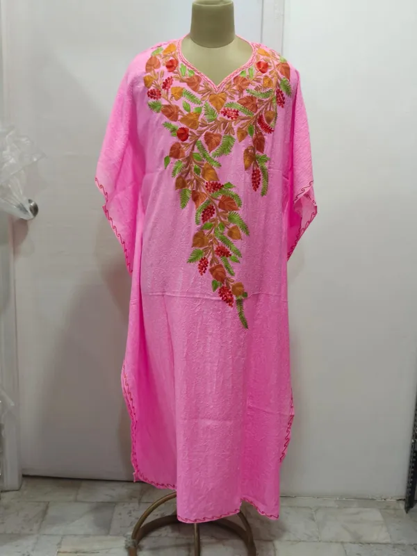 Pink_Cotton_Crush_Relaxed_Fit_Floral_Embroidered_Kurta_For_Women