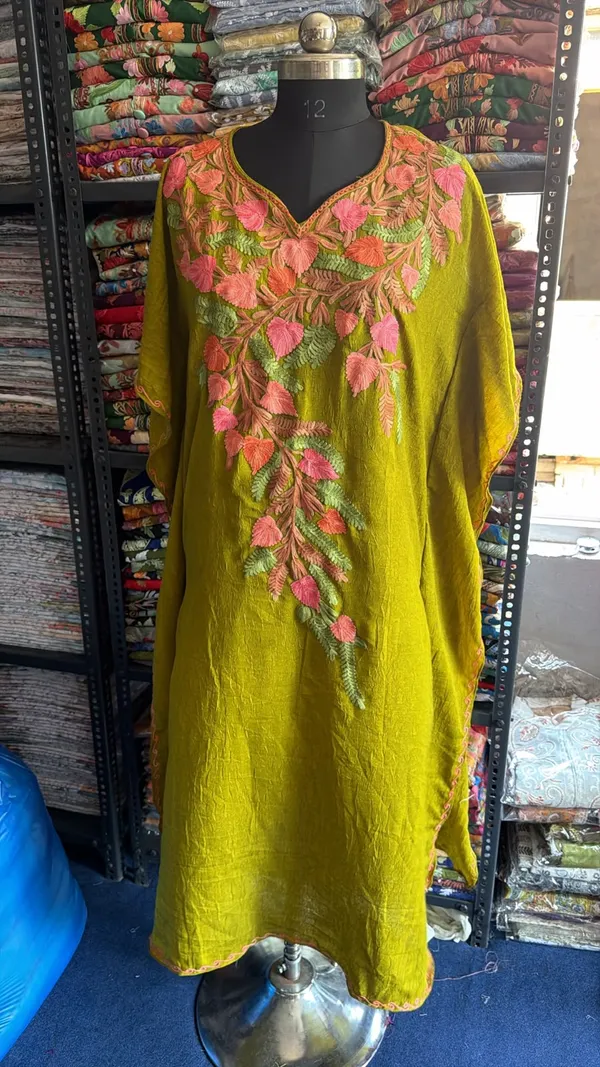 Olive_Green_Cotton_Crush_Straight_Floral_Embroidered_Kurta_For_Women