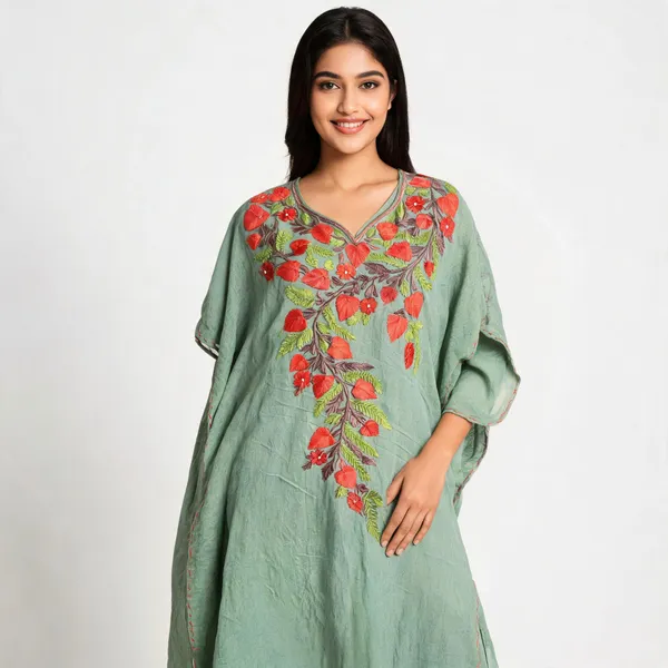 Mint_Green_Cotton_Crush_Relaxed_Fit_Embroidered_Kaftan_For_Women
