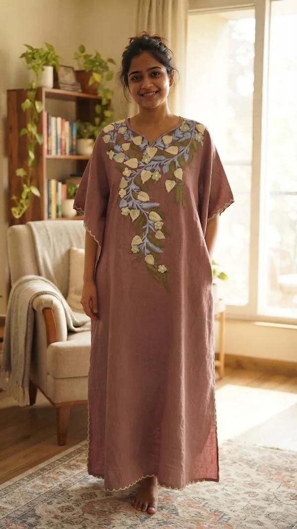 Rose_Cotton_Crush_Relaxed_Fit_Floral_Embroidered_Kashmiri_Kaftan_For_Women