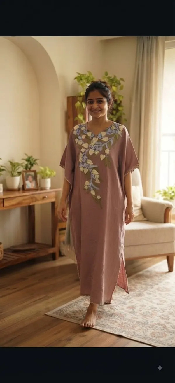 Rose_Cotton_Crush_Relaxed_Fit_Floral_Embroidered_Kashmiri_Kaftan_For_Women