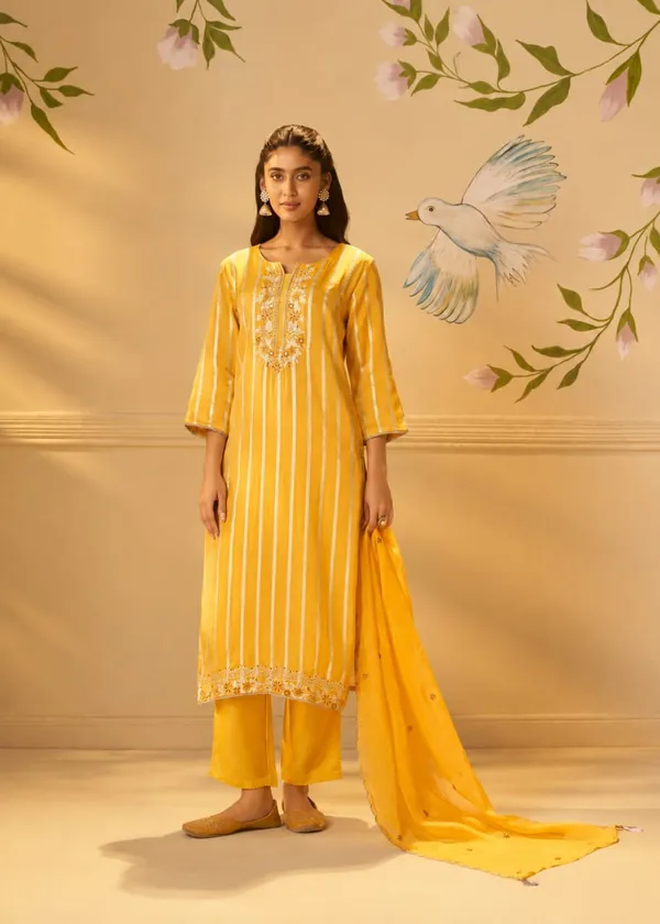 Yellow_Striped_Embroidered_Straight_Kurta_Set_for_Women