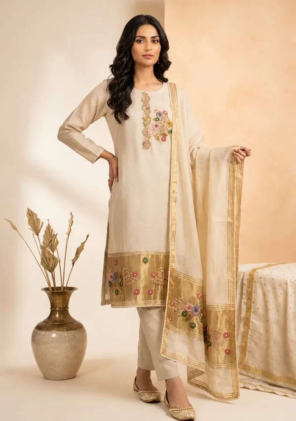 Beige_Embroidered_Straight_Suit_Set_for_Women