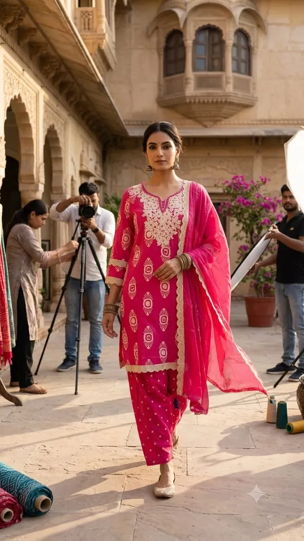 Pink_Embroidered_Salwar_Suit_Set_For_Women
