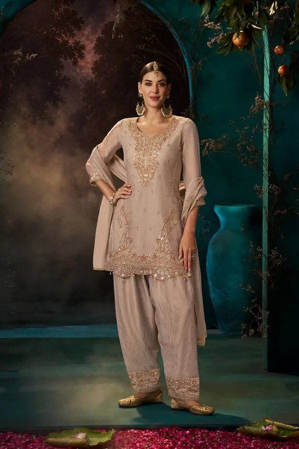 Beige_Embroidered_Straight_Three-Piece_Suit_Set_For_Women