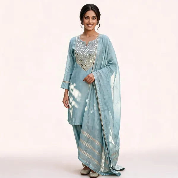 Light_Blue_Silk_Embroidered_Straight_Suit_Set_For_Women