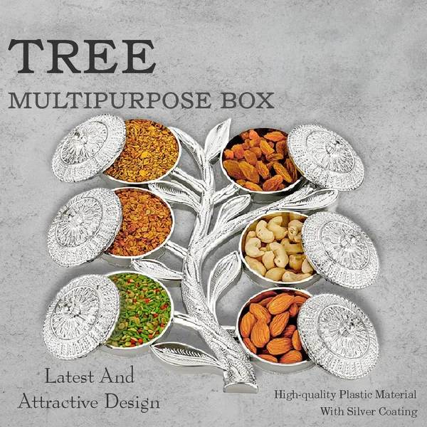 Silver_Coated_Plastic_Tree_Design_Dry_Fruit_Box