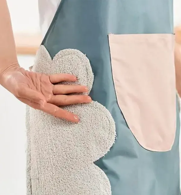 Waterproof_Floral_Print_Kitchen_Apron