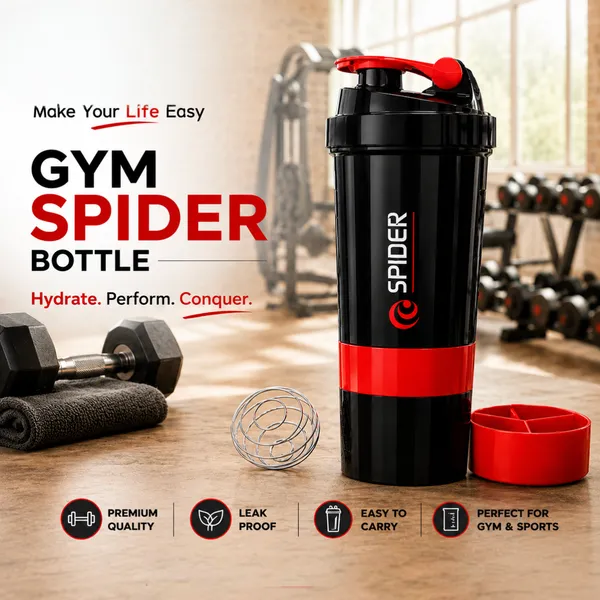 Black_And_Red_Gym_Shaker_Bottle