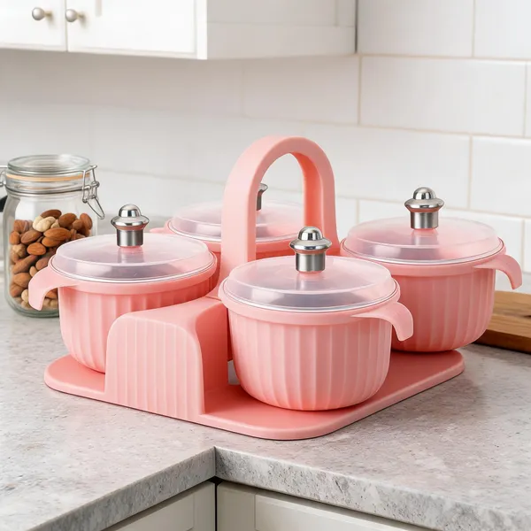 Pink_Plastic_Ribbed_Storage_Box_Set_Of_4