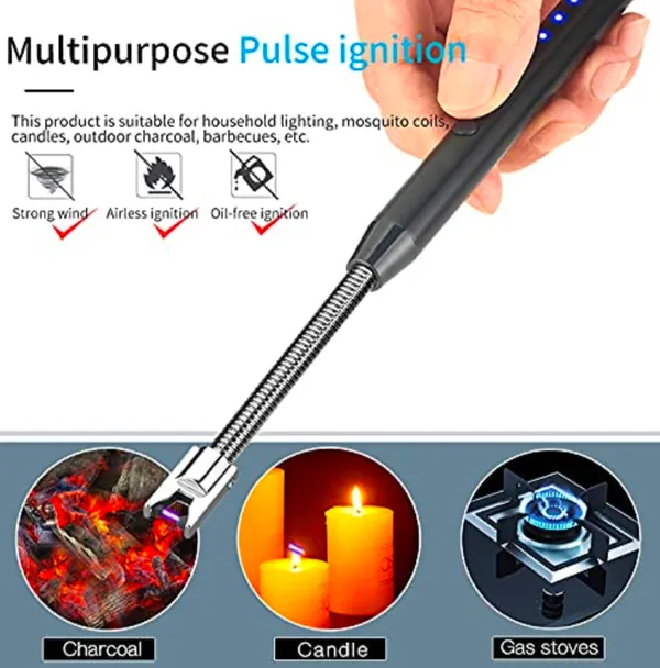 Black_Rechargeable_USB_Flexible_Neck_Electric_Lighter