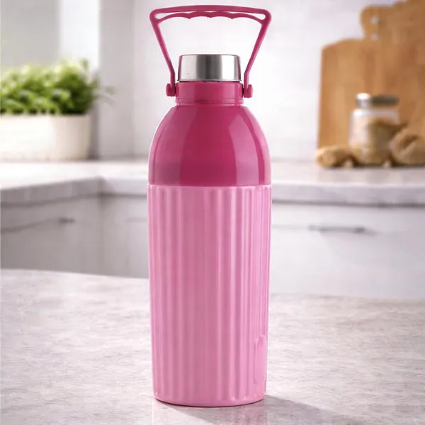 Pink_Plastic_Spiral_Texture_Insulated_Water_Bottle_2600_Ml