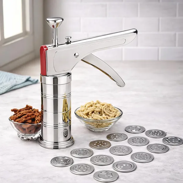 Silver_Stainless_Steel_Classic_15_Disc_Kitchen_Press_Maker