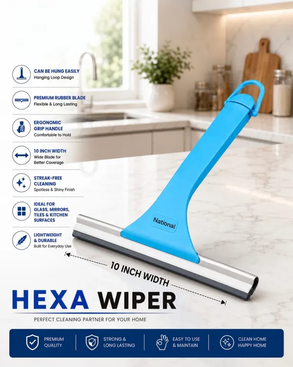 National_Hexa_Surface_Wiper_With_Rubber_Blade