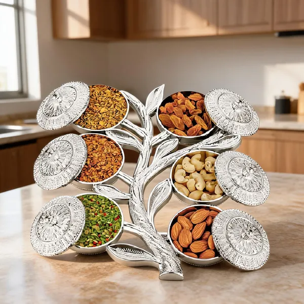 Silver_Plastic_Silver_Tree_Design_Dry_Fruit_Box
