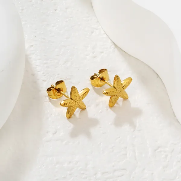 Gold_Metal_Starfish_Stud_Earrings_for_Women