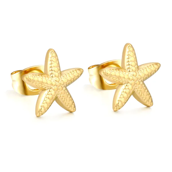 Gold_Metal_Starfish_Stud_Earrings_for_Women