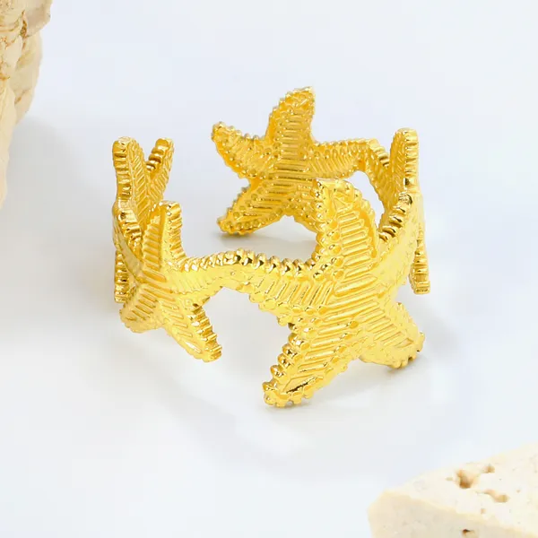 Gold_Tone_Starfish_Design_Ring_for_Women