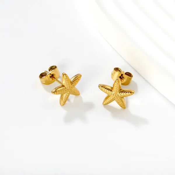 Gold_Metal_Starfish_Stud_Earrings_for_Women