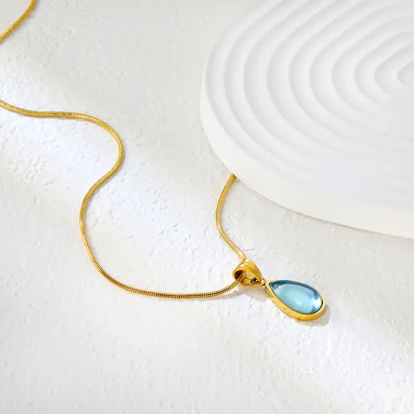 Gold_Tone_Blue_Teardrop_Pendant_Necklace_for_Women