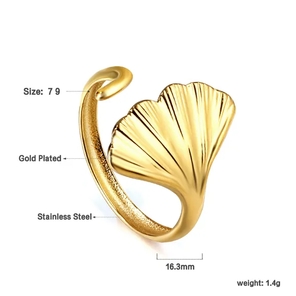 Gold_Tone_Leaf_Adjustable_Ring_for_Women