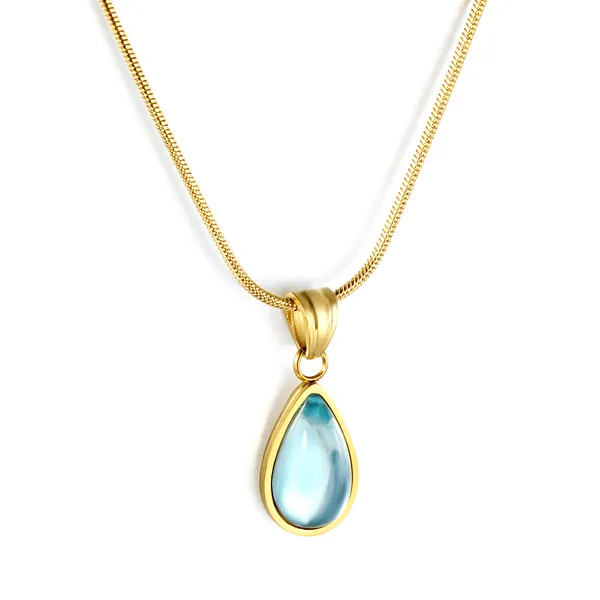 Gold_Tone_Blue_Teardrop_Pendant_Necklace_for_Women