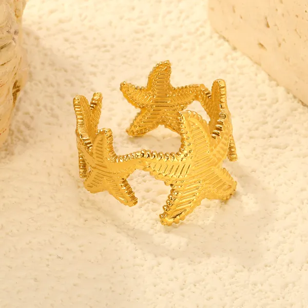 Gold_Tone_Starfish_Design_Ring_for_Women