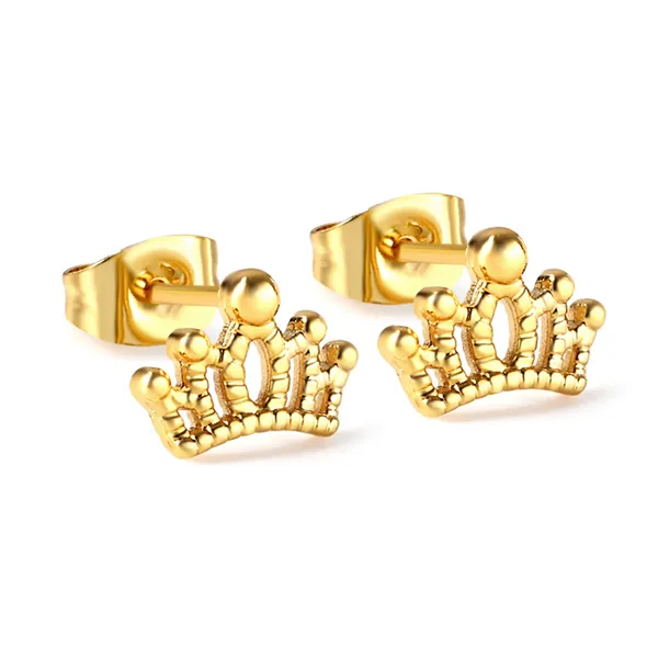 Gold_Tone_Crown_Stud_Earrings_for_Women