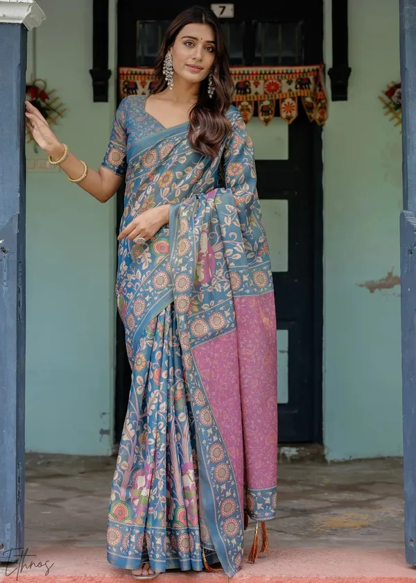 Grey_Cotton_Saree_For_Women