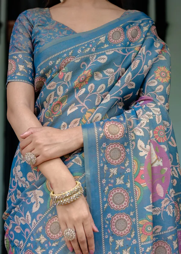 Grey_Cotton_Saree_For_Women