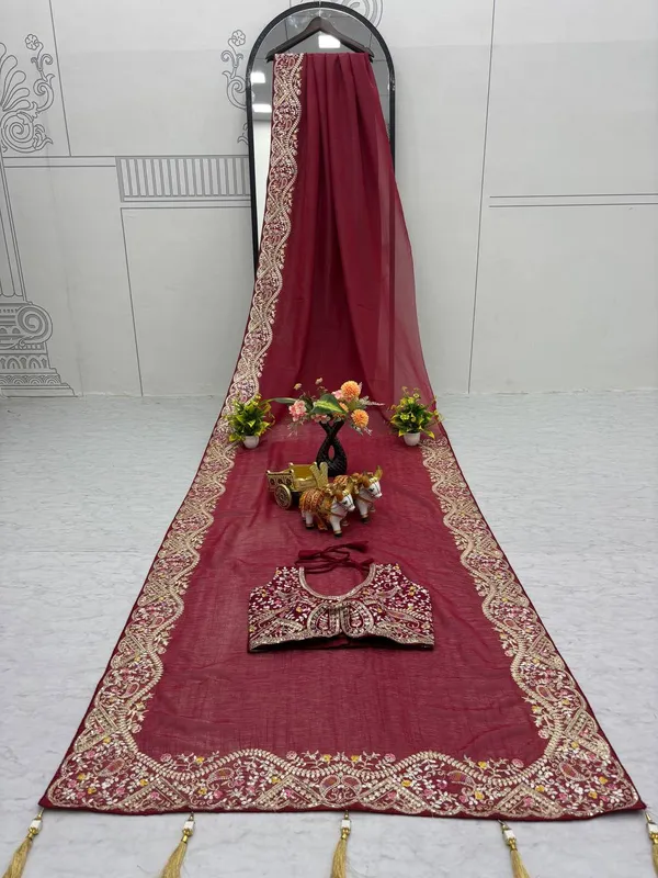 Vayra_Sarees_Is_Launching_New_Festival_Wedding_Saree_Dual_Tone_Bandhej_Unstitched_For_A_Custom_Fit_Blouse