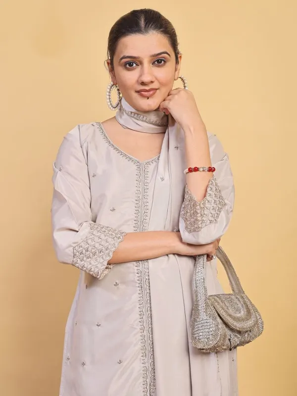 Beige_Embroidered_Anarkali_Kurta_Set_for_Women