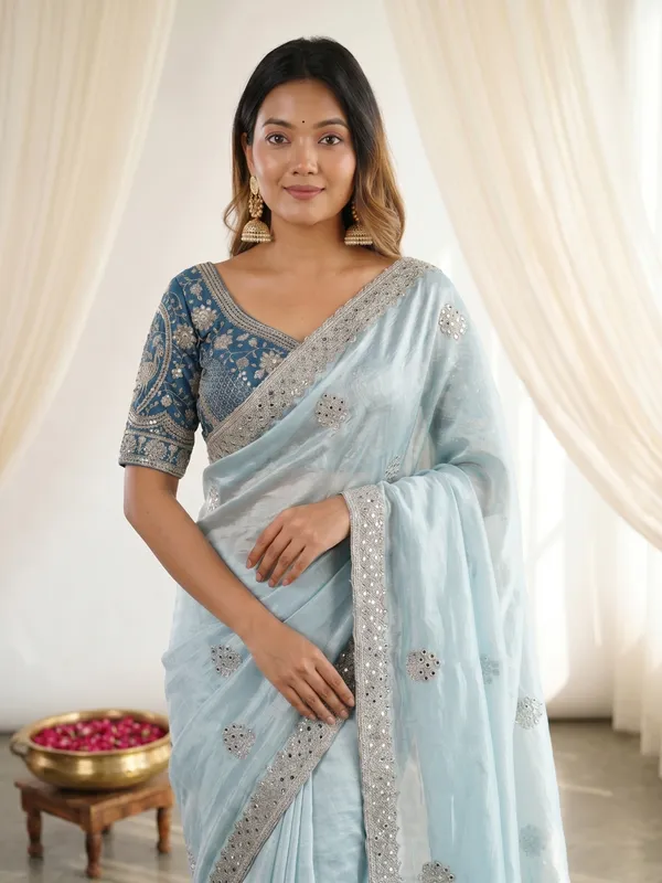 New_Launching_Vayara_embroidery_work_with_sequences_and_cut_work_border_Saree