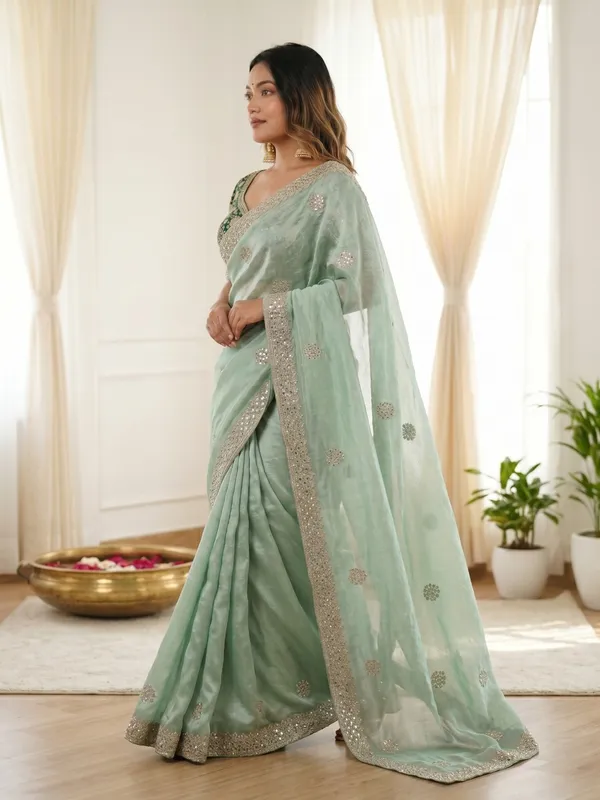 New_Launching_Vayara_embroidery_work_with_sequences_and_cut_work_border_Saree