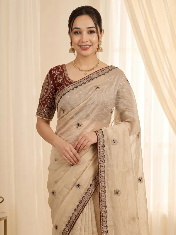 New_Launching_Vayara_sequence_and_zari_embroidery_work_with_multi_Arco_border_Saree