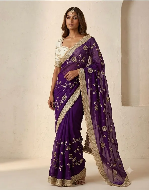 New_Launching__Vayara_c_pallu_birts_embroidery_work_with_ready_made_lace_border_Saree