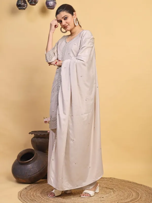Beige_Embroidered_Anarkali_Kurta_Set_for_Women