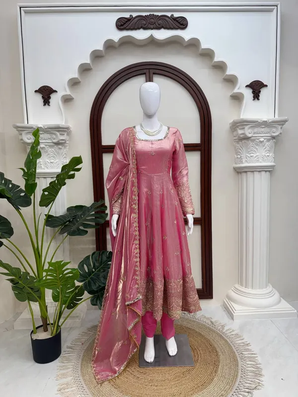 Pink_Embellished_Flared_Lehenga_Set_for_Women