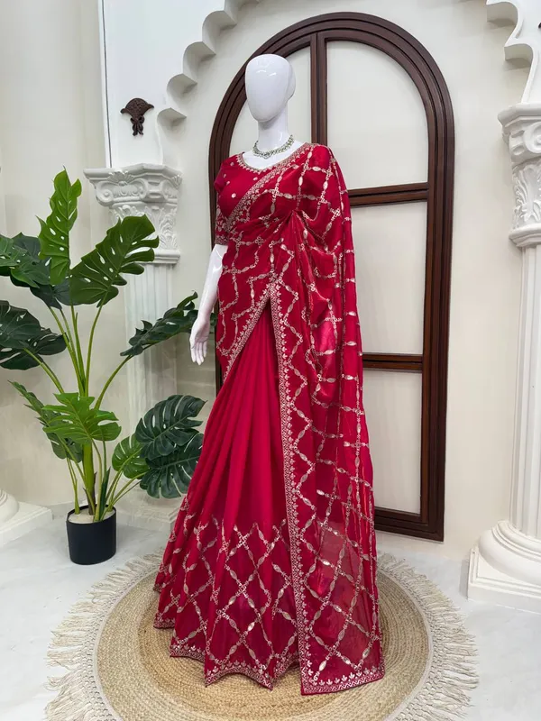 Magenta_Embroidered_Saree_for_Women