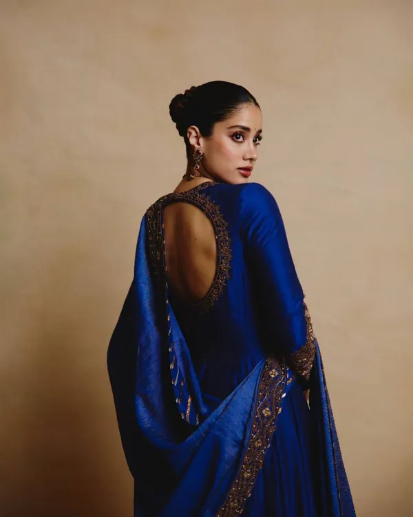 Blue_Embroidered_Anarkali_Suit_Set_For_Women