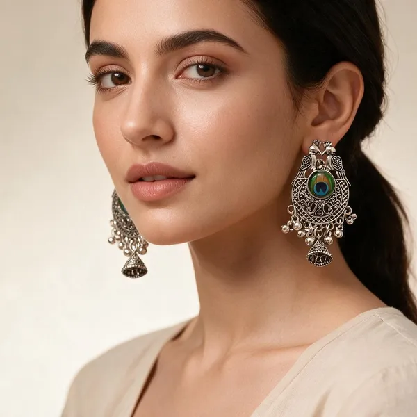 Silver_Alloy_Jhumka_Earrings_For_Women